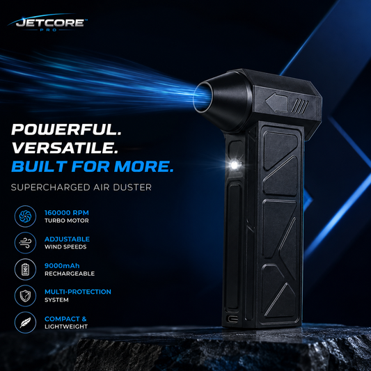 JetCore™ Pro Cordless Air Duster + Kit Set